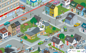 Read more about the article Digitales Wimmelbild hilft bei der Vorbereitung auf den Straßenverkehr