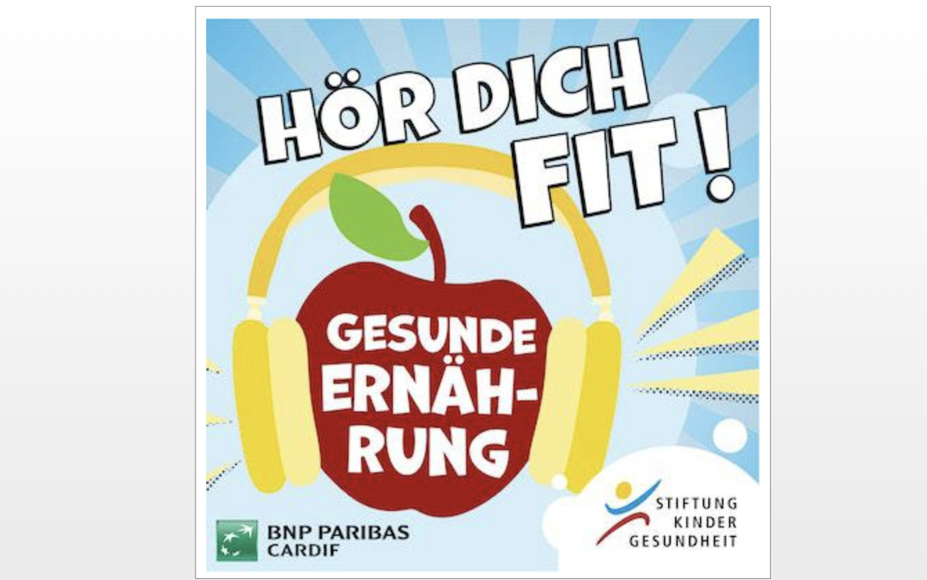 Read more about the article Stiftung Kindergesundheit launcht Podcast zur Ernährungsbildung