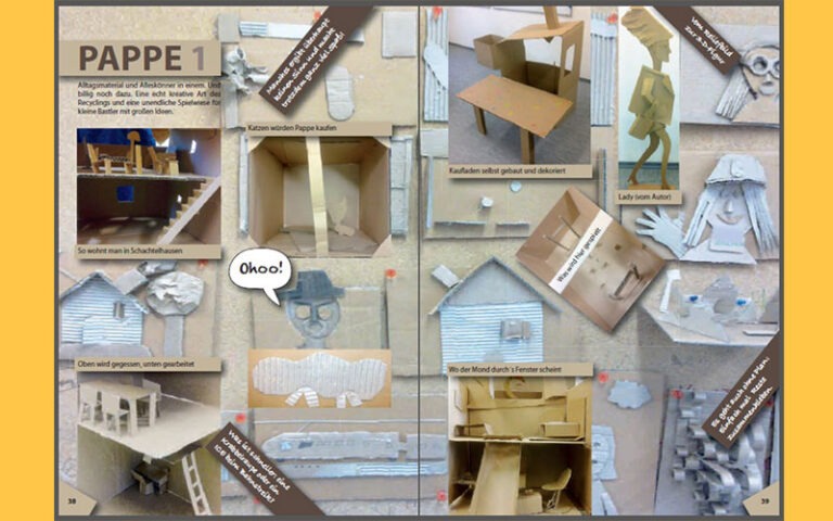 Recyclingideen aus Pappe und Verpackungen