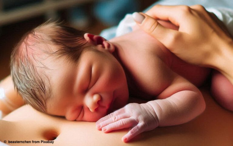 Hautkontakt nach der Geburt: Kuscheln stärkt Babys Gesundheit