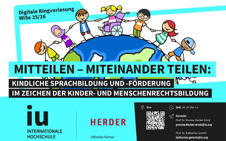 Ringvorlesung zur Sprachbildung: Kinderrechte, Vielfalt und Inklusion