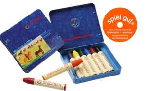 wachsmalstifte-stock