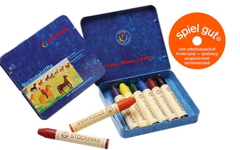 Ausgezeichnet von spiel gut: die Wachsmalstifte von Stockmar