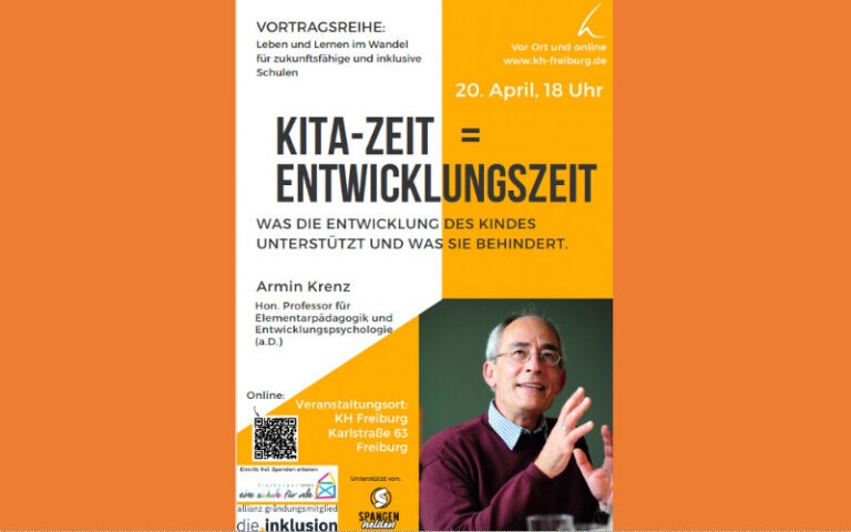 Kita-Zeit ist Entwicklungszeit: Vortrag von Armin Krenz in Freiburg