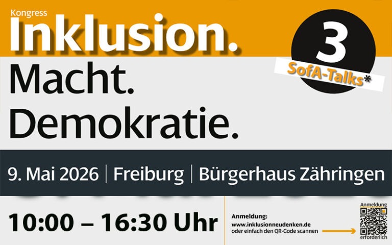 Kongress „Inklusion.Macht.Demokratie.“ in Freiburg 2026
