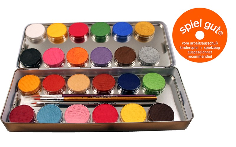 Du betrachtest gerade Ausgezeichnet von spiel gut: 24 Schminkfarben Metallpalette